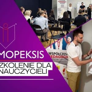 Plakat promocyjny do szkoleń online dla nauczycieli